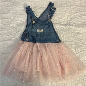 OshKosh B'gosh Pink and Blue Overalls 3T